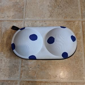 Bra Kitty Blue Polka Dot Traveling Bra Case